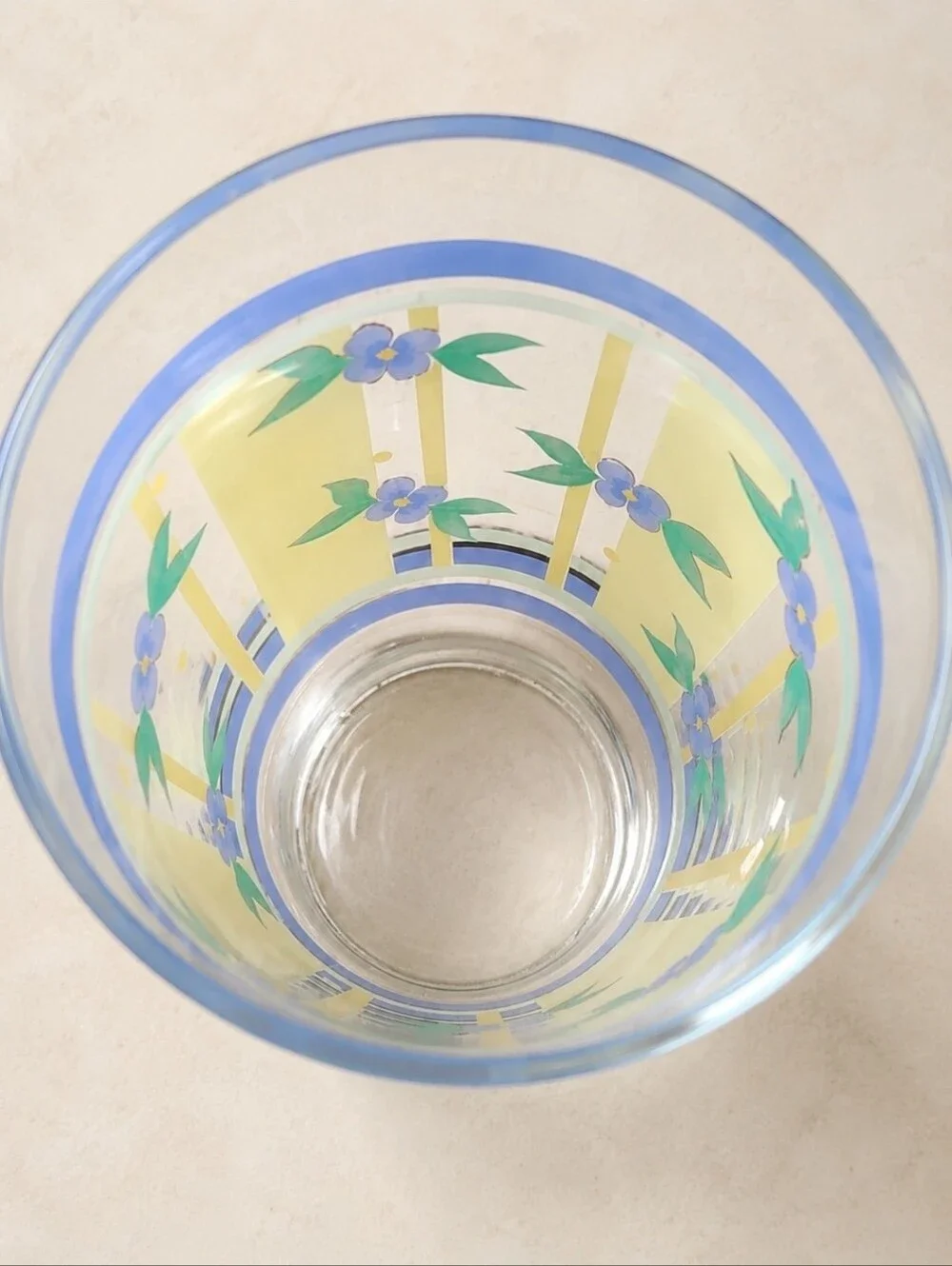 Pfaltzgraff Summer Breeze 16 Oz Cooler Glasses Libbey Set of 2